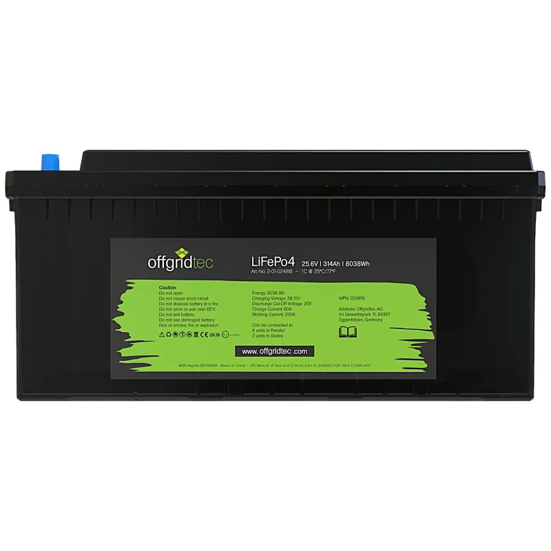 LifePo4 Akku 25,6/300 25,6V 314Ah BMS integriert 8038Wh – Bild 4