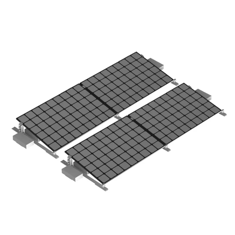 Flachdach Befestigungsset Ballast Montagekit Reihe 4 Module
