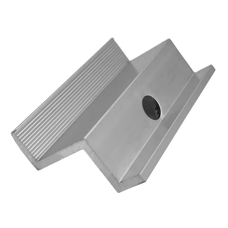 Seitliche Ansicht der 30mm Endklemme für Photovoltaik-Module