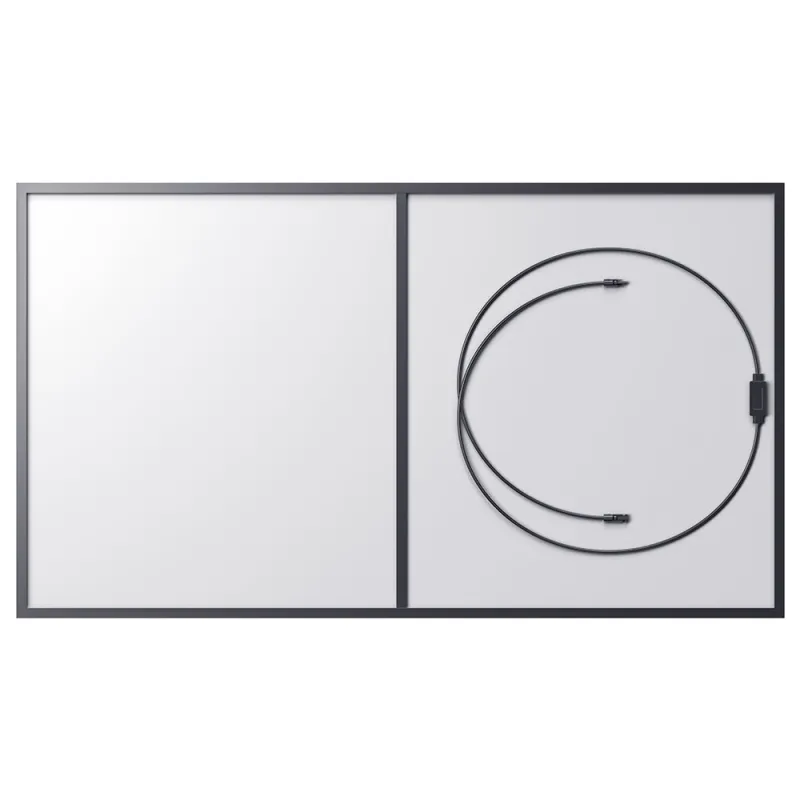 Rückansicht des robusten Bluetti Solarmoduls BFPV-255W mit IP67-Schutz für Outdoor-Einsatz.