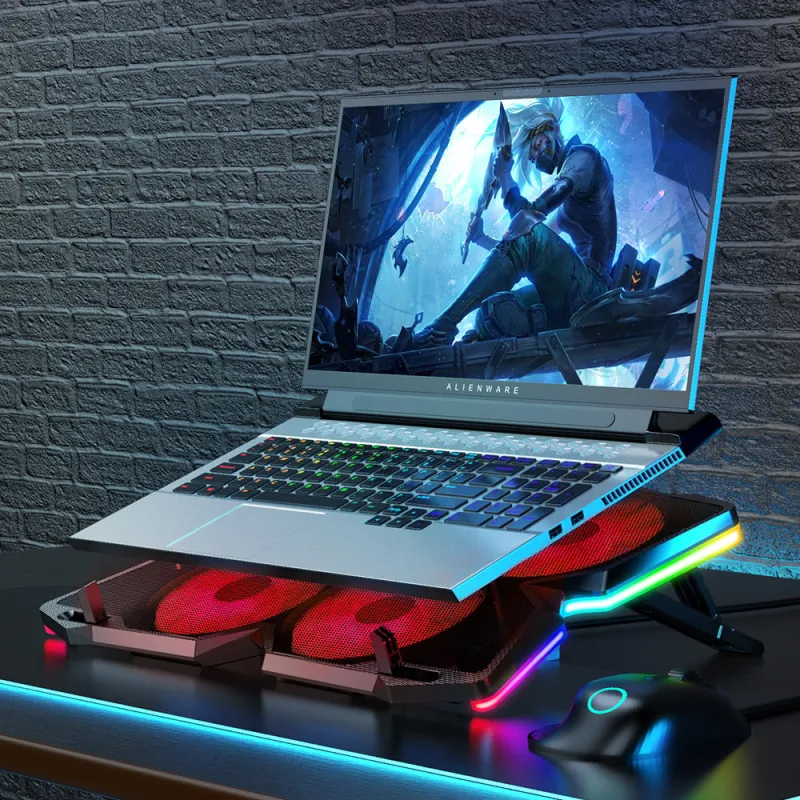 Laptopkühler belüftet Laptopständer mit USB-Anschluss K25 PRO Rot