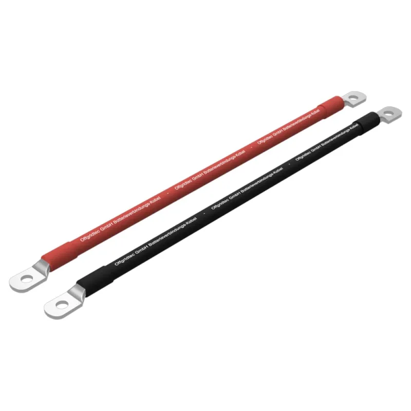 Kabelbrücke 50mm² 0,3m Batteriekabel beidseitig M8 rot
