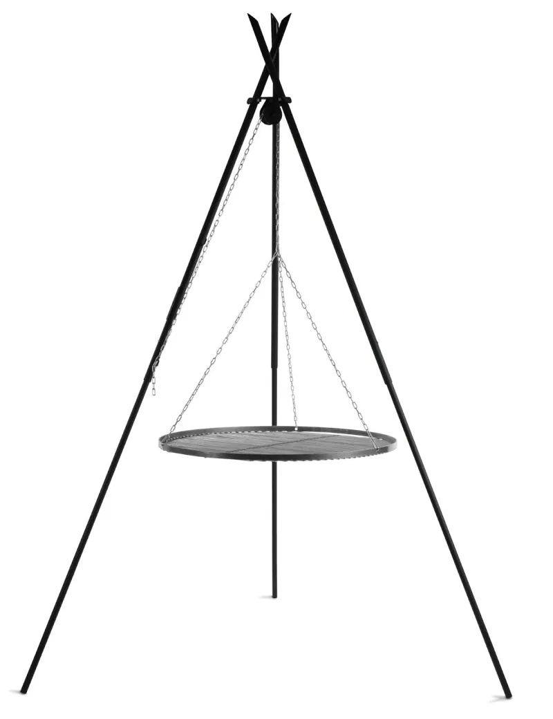 Cookking Schwenkgrill "TIPI" 210 cm - Grillrost aus Rohstahl 60 cm – Bild 2