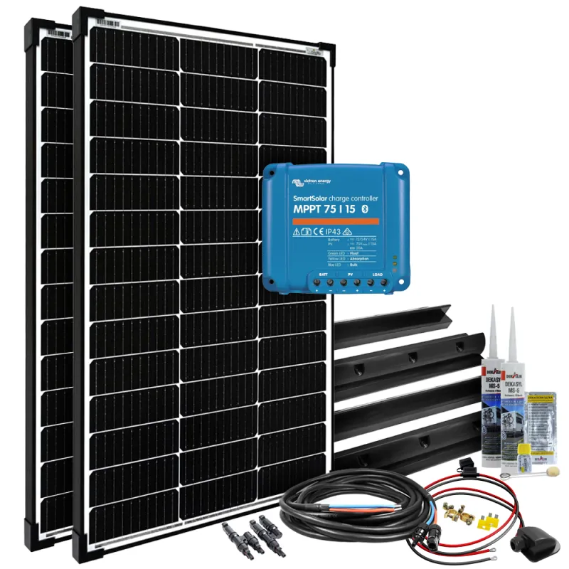 mPremium+ L 200W 12V MPPT Caravan Solaranlage