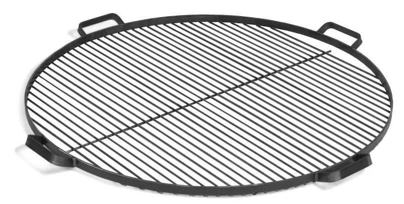 Cookking Grillrost mit 4 Griffen aus Rohstahl 80 cm für Feuerschale – Bild 2