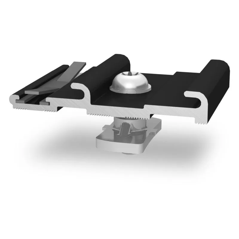 K2 Systems K2 InsertionRail Einlegesystem CrossConnector, schwarz eloxiert, 2002763
