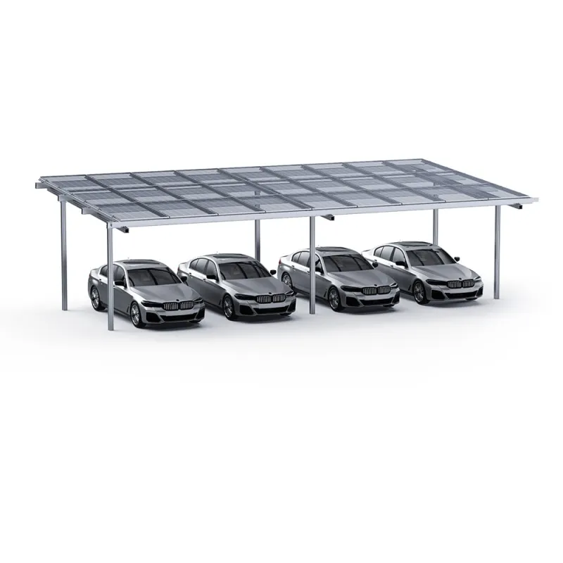 Komponenten des Unterkonstruktion Carport Befestigungssets für zwei Fahrzeuge.