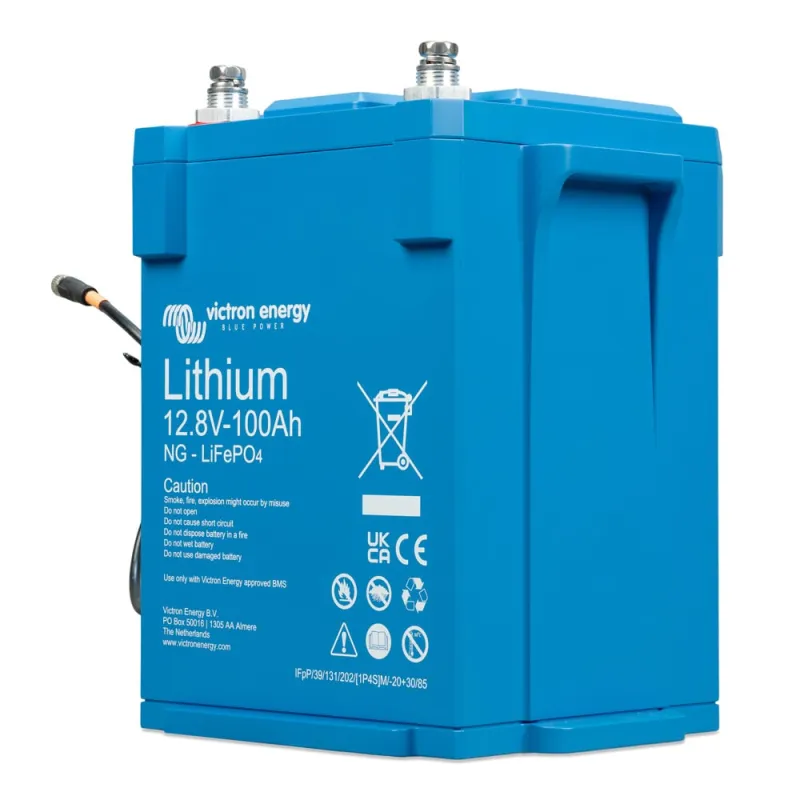 Victron Energy Batteriespeicher LiFePO4, Schutzart IP65 für anspruchsvolle Umgebungen.