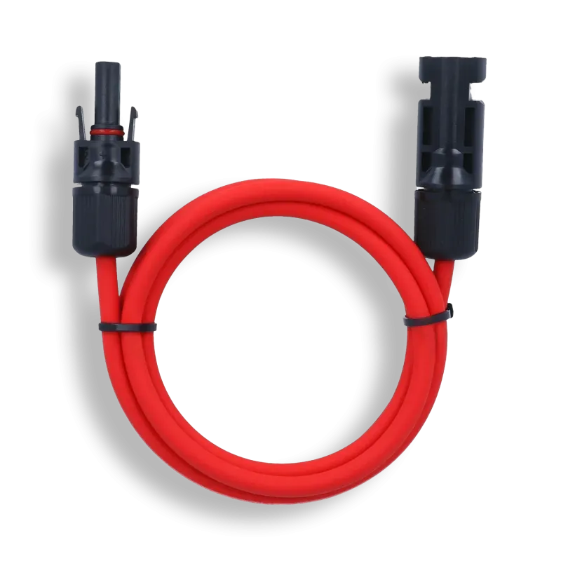 Verlängerungskabel 6mm² beidseitig kompatibel mit MC4 Solarkabel rot inkl. Stecker - 10m