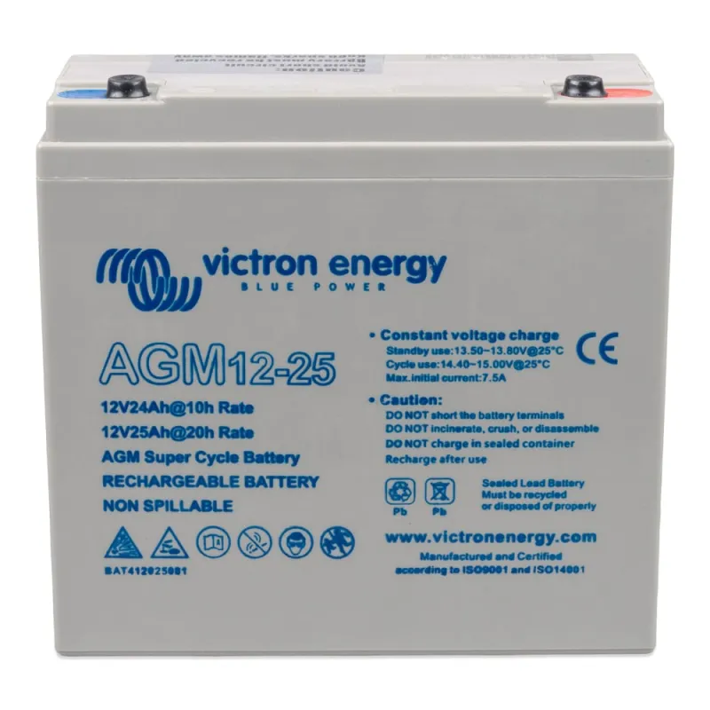 Batterie Victron AGM Super Cycle 12V 25Ah – Bild 3