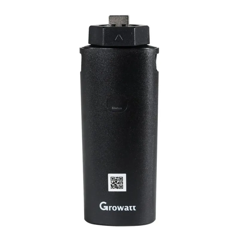 Growatt Shine 4G-X von vorne mit Anschlussmöglichkeiten für Photovoltaikanlagen