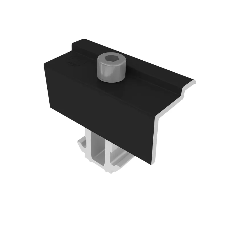 K2 Systems K2 DomeClamp EC Endklemme Black Set 30-50 mm, schwarz eloxiert, 2004564