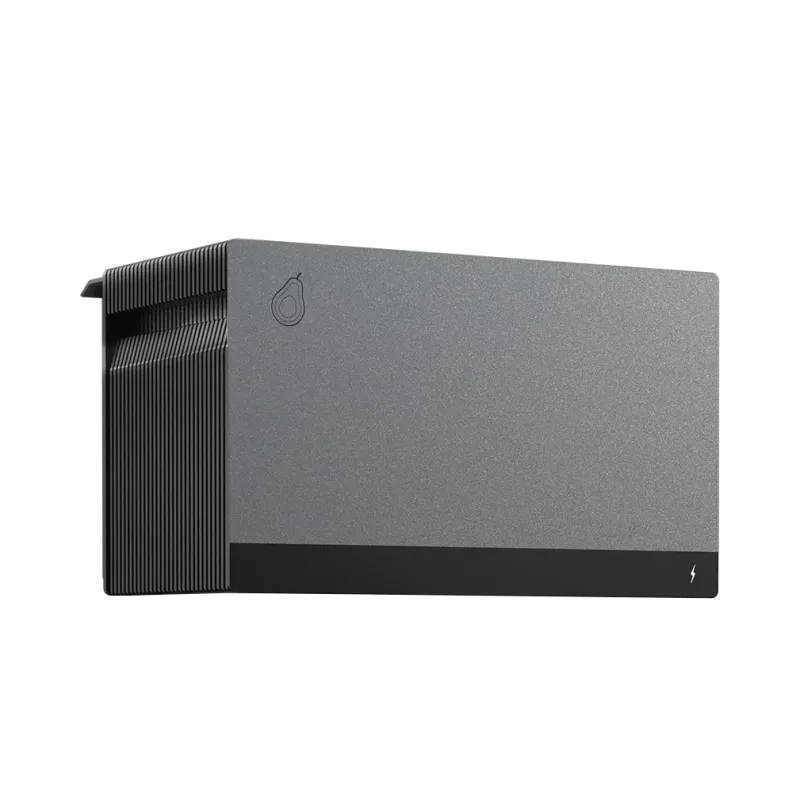 Ansicht des Batteriespeichers für das Balkonkraftwerk Flex 800Wp mit 2,11 kWh Kapazität