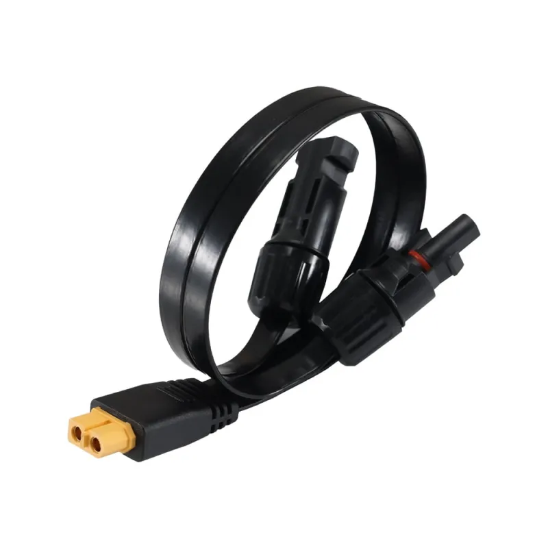 XT60 zu PV-Stecker 1,5m Flat Cable 4mm² Verbindungskabel (Super Flach) – Bild 2
