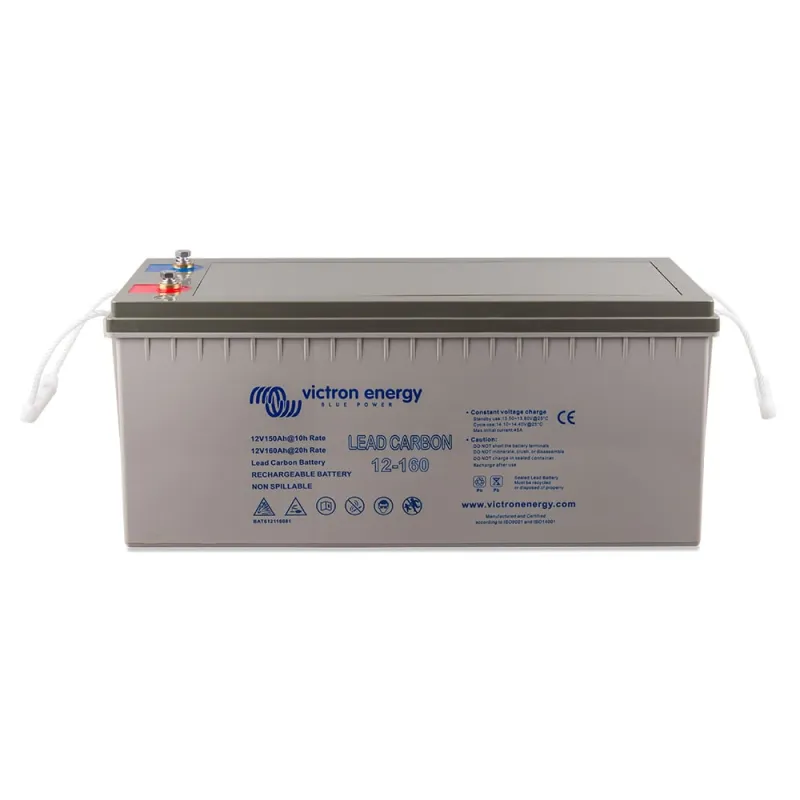 Victron Energy Batteriespeicher Blei 12V 160Ah mit technischen Details und Abmessungen
