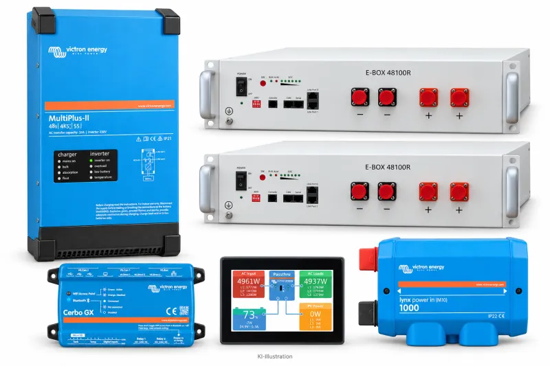Set 1 × MultiPlus-II 48/4K5/55-32 230 V · PYTES R-TE · 10,24 kWh (2 Module) – Bild 2
