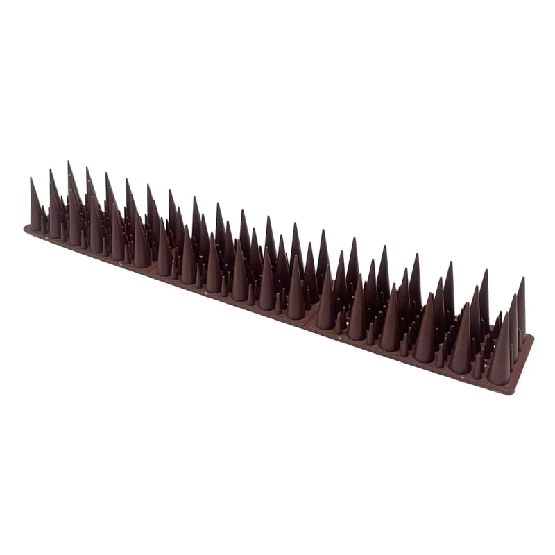 20 Stk. Taubenabwehr Spikes braun 6m Vogelabwehr Stacheln Katzenschutz für Balkon, Fensterbrett, Zaun, Dach
