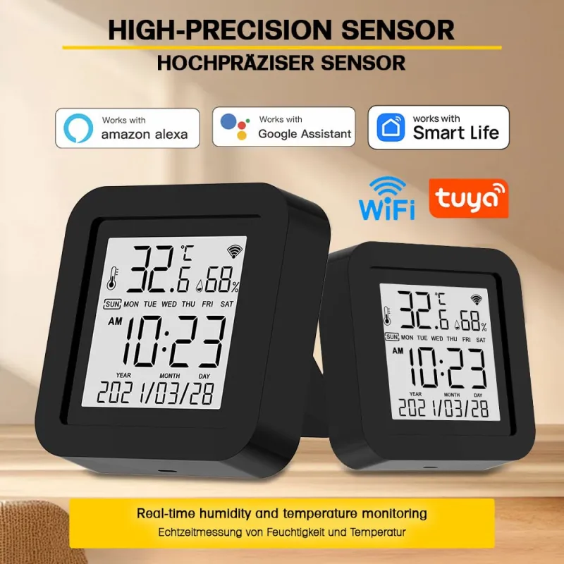 App-Steuerung des Smart WLAN Thermometers auf einem Smartphone-Bildschirm