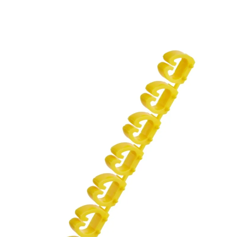 Kabelmarker Clips A–Z, 260 Stück, für 4 mm² Kabel, je 10x Buchstaben, gelb – Bild 3