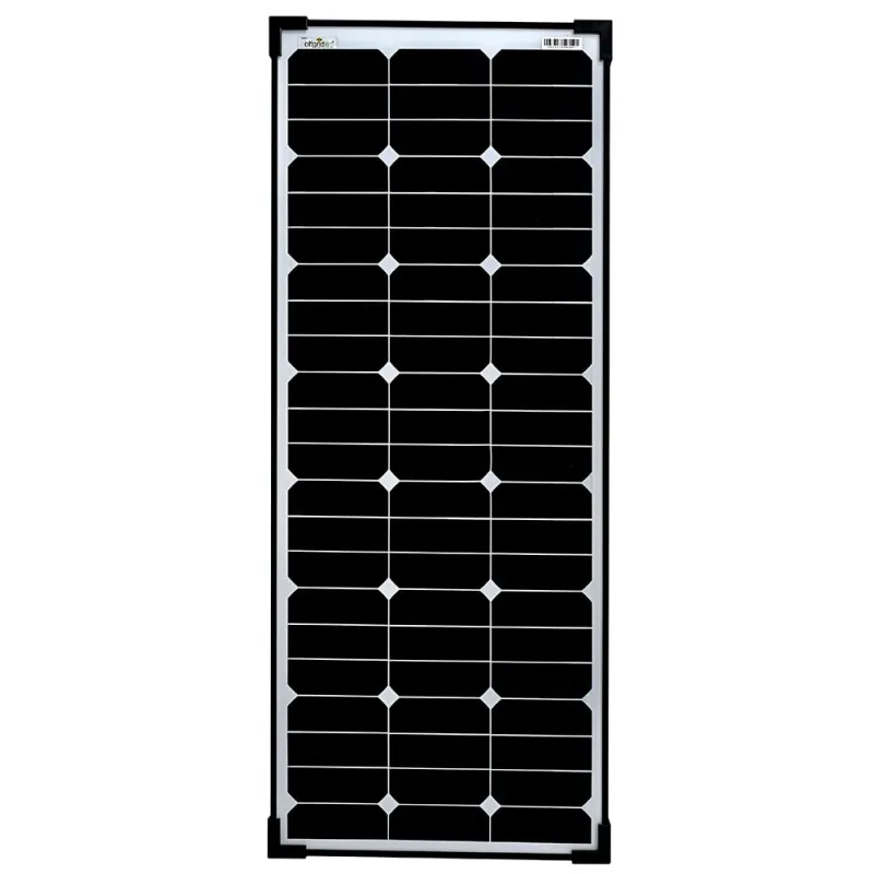 Vorderansicht des Solarmoduls SPR-Ultra-80 mit monokristallinen Hochleistungszellen.