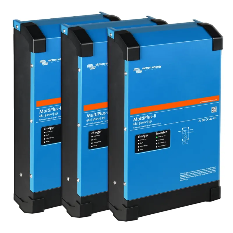 Backup-Kit 10,24kWh Pytes V5a Akku - Victron MultiPlus II 48/3000 Wechselrichter 3-Phasig mit Stromzähler – Bild 2