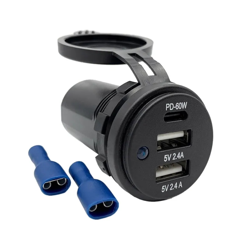 USB Doppelsteckdose USB-A / USB-C 5V