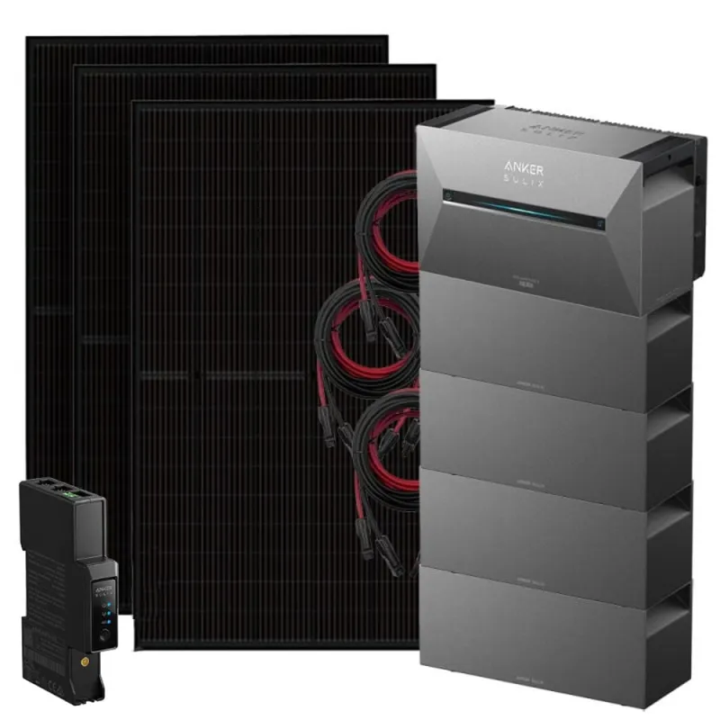Anker 1350W Solix3 Balkonkraftwerk inkl. 13,44kWh Speicher E2700 BP2700 & Stromzähler