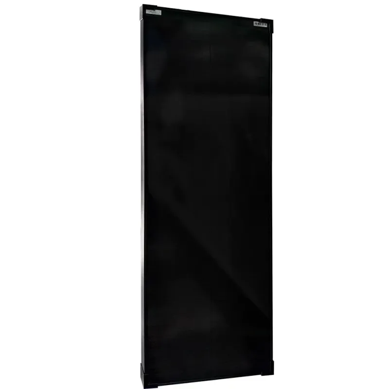 Ansicht des Solarmoduls MobileBlack mit 100 Wp Leistung für autarke Stromversorgung.