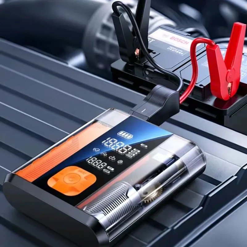 KfZ Starthilfe mit USB-Anschlüssen zum Laden von Smartphones und Tablets