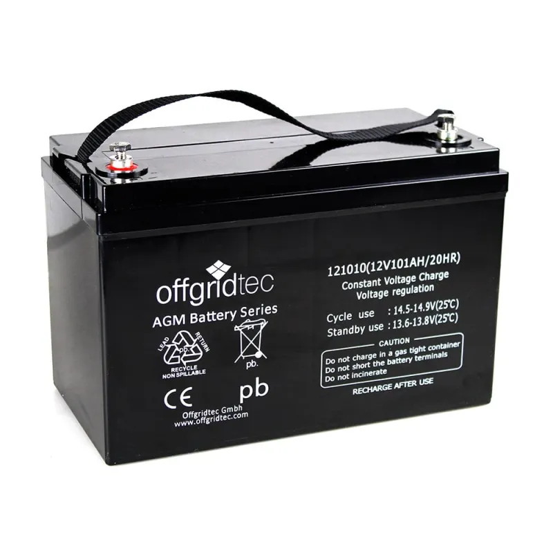 Offgridtec® 100 Watt Solaranlage BIG-L 100W 101Ah 12V Komplettsystem – Bild 2