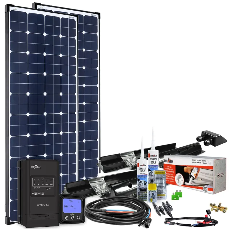300W MPPT 12V Wohnmobil Komplettset EBL-Option