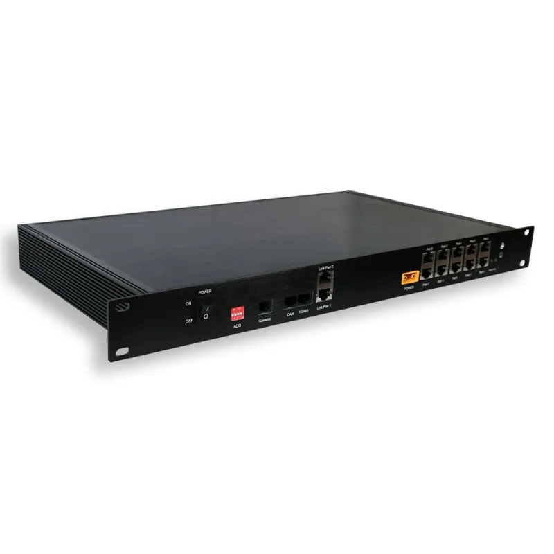 Pytes 1U LV-HUB BMS für Pytes Batteriespeicher mit 48 V DC und CAN-Kommunikation.