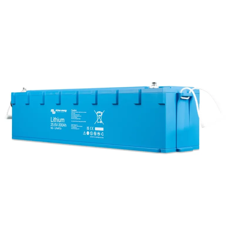 Victron Energy LiFePO4-Batterie mit 300 Ah, Temperaturbereich -20 °C bis 50 °C.