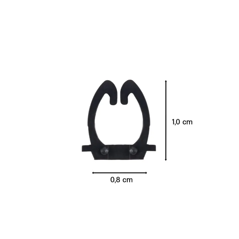 Kabelmarker Clips 0–9, 100 Stück, für 4 mm² Kabel, je 10x Zahl – Bild 5
