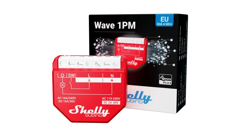 Grafische Darstellung der Funktionen des Shelly Qubino Wave 1PM mit Strommessung.