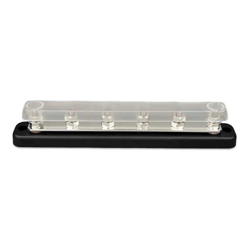 Technische Zeichnung der Victron Energy Busbar 150A 6P von vorne