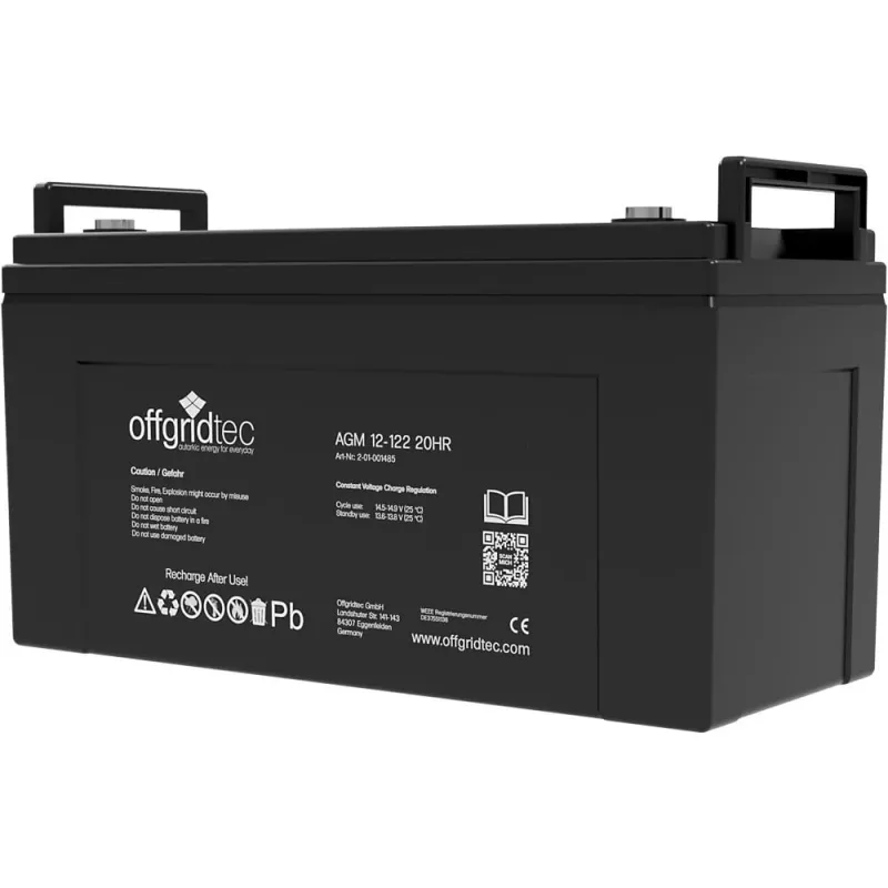Offgridtec® 130 Watt Solaranlage BIG-L 130Wp 122Ah 12V Komplettsystem – Bild 3