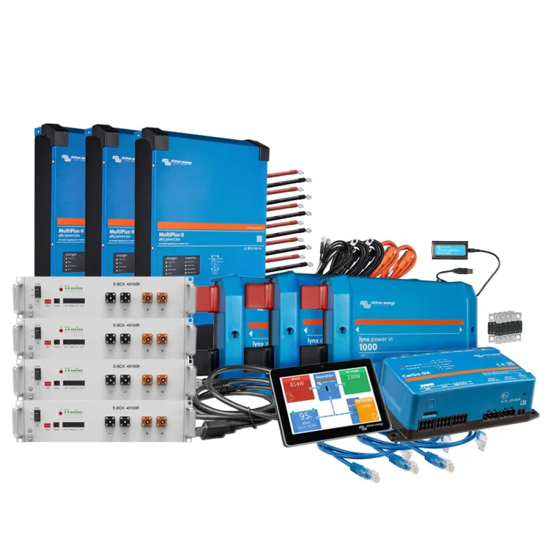 Backup-Kit Nachrüstsatz 20,5kWh mit Pytes 48100R-TE+ Akku Victron MultiPlus-II 48/5000 3-phasig