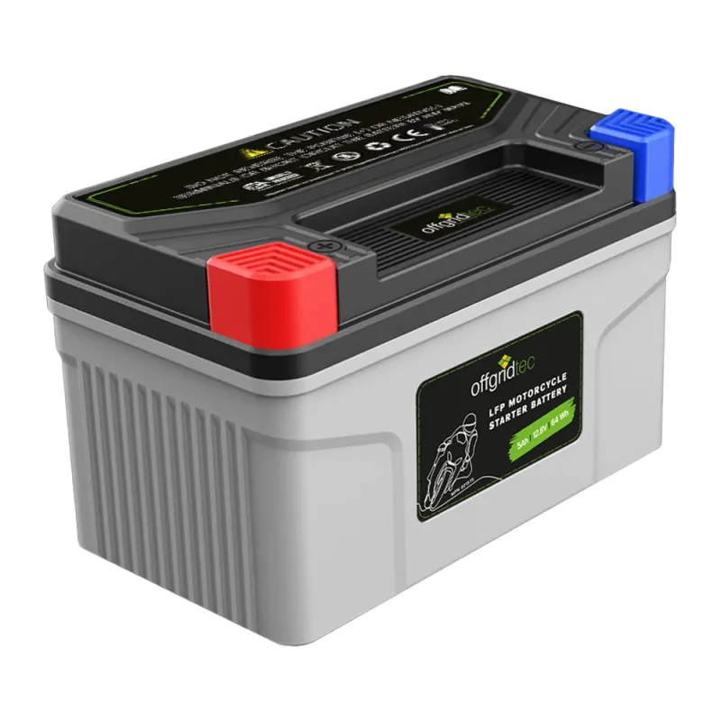 Motorradbatterie LiFePO4 12,8V 5Ah Starterbatterie YTX7A-BS, UTZ10S(MF), YTZ10S, UTX9-BS(MF)