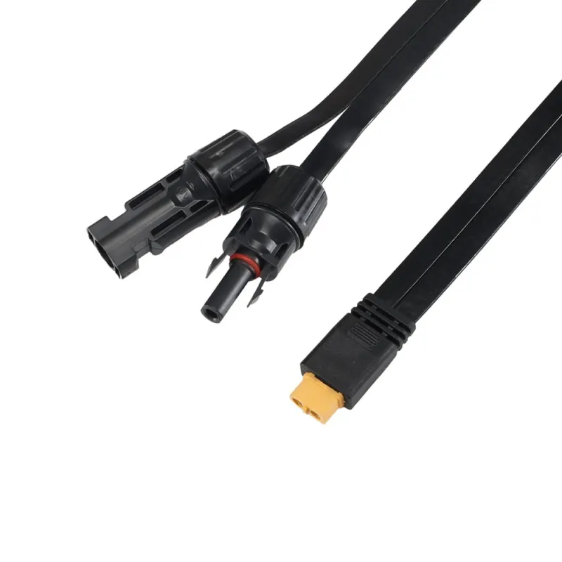 XT60 zu PV-Stecker 1,5m Flat Cable 4mm² Verbindungskabel (Super Flach) – Bild 5