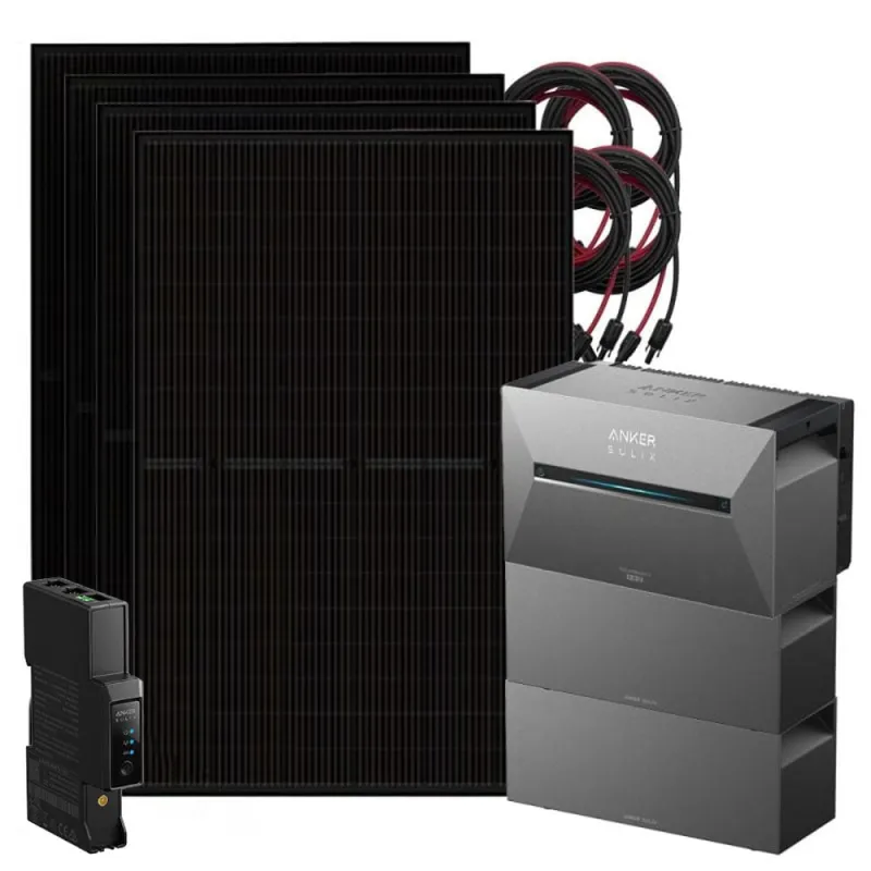 Anker 1800W Solix 3 Balkonkraftwerk inkl. 8,06kWh Speicher E2700 BP2700 & Stromzähler
