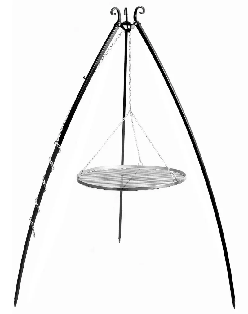 Cookking Schwenkgrill 200 cm - Grillrost aus Edelstahl 50 cm – Bild 2