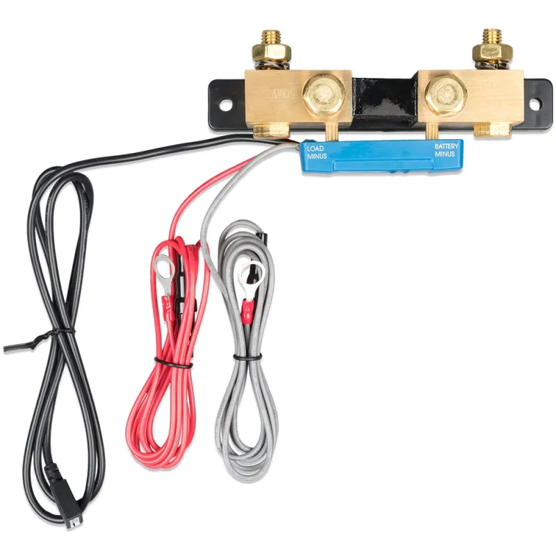 Technische Zeichnung des Victron Energy Shunts mit Abmessungen