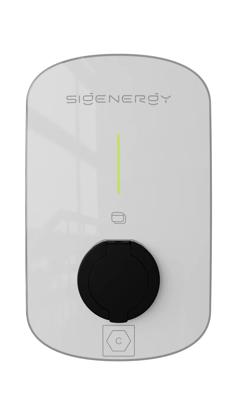 Sigen EVAC 11 4G T2SH-WH / Charger 11 kW Type2 Socket with shutter White
