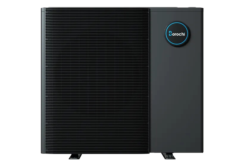Technische Zeichnung der Borochi Wärmepumpe mit 8 kW Leistung