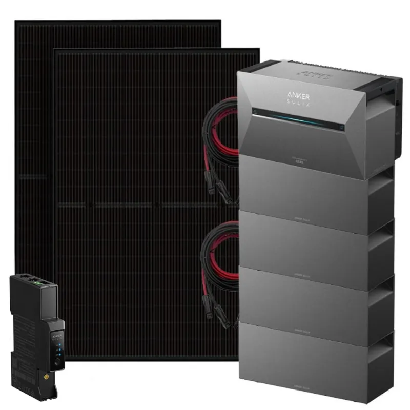 Anker 900W Solix 3 Balkonkraftwerk inkl. 13,44kWh Speicher E2700 BP2700 & Stromzähler