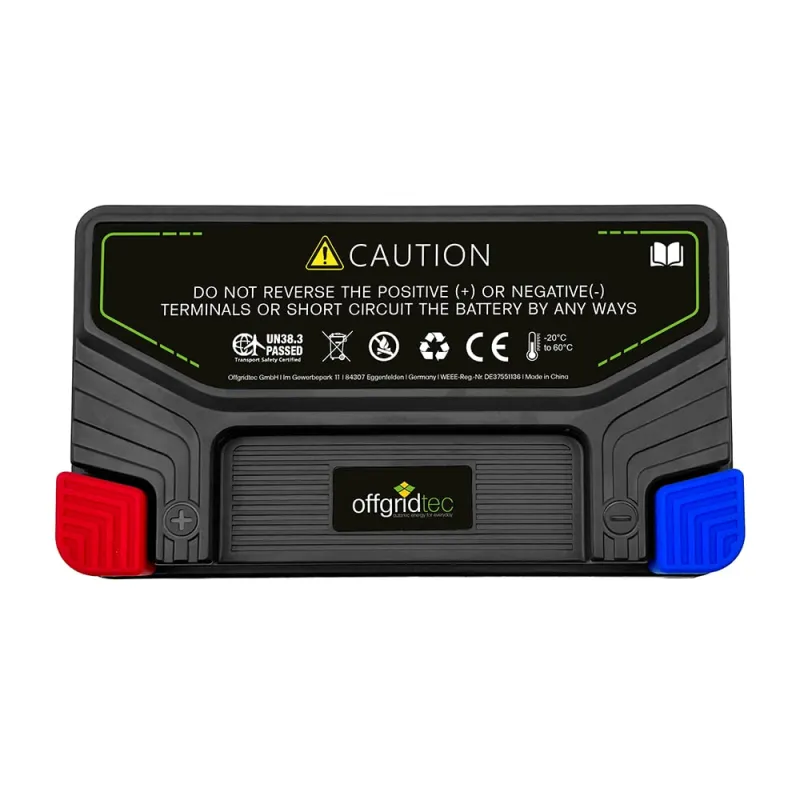 Motorradbatterie LiFePO4 12,8V 2,5Ah Starterbatterie YTX7A-BS – Bild 3