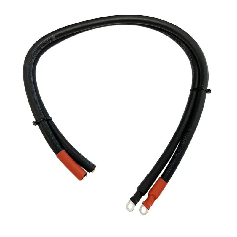 Batterieanschlusskabel 0,6m 10mm² für Inverter Serie Victron Phoenix 250VA - 500VA für M8 Batterieterminal