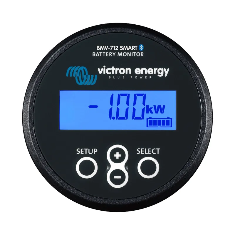 Victron BMV-712 Smart Monitor in schwarzem Gehäuse mit Schutzart IP55