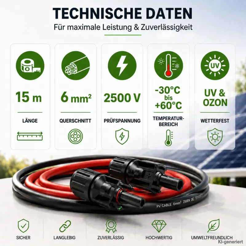 Offgridtec 15m 6mm² Profi-Verbindungskabel Solarmodul MC4 zu Solarladeregler – Bild 2